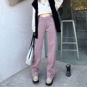 VILZSTUDIOS Chic skater jeans in lavender color