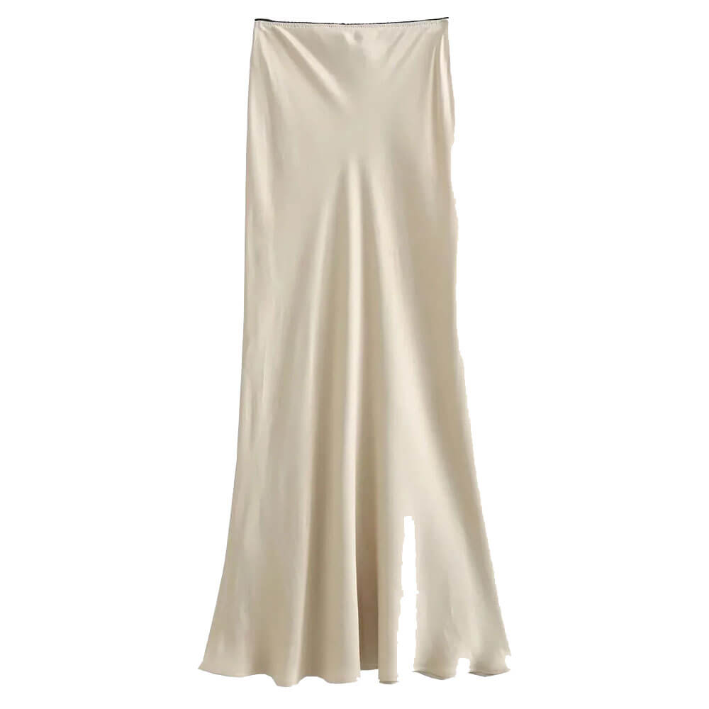 VILZSTUDIOS Satin maxi skirt for women