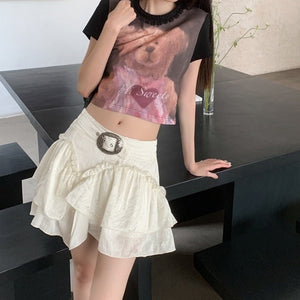 VILZSTUDIOS Chic mini skirt in white for stylish outfits