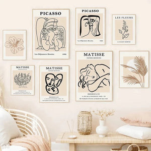VILZSTUDIOS Aesthetic canvas wall art poster for stylish decoration