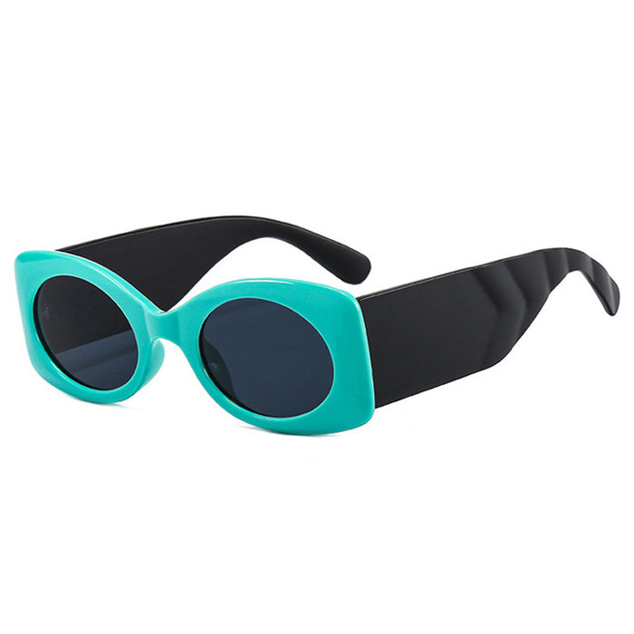 VILZSTUDIOS Stylish oval frame sunglasses with tinted lenses