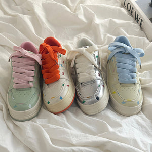 VILZSTUDIOS stylish pastel patterned sneakers