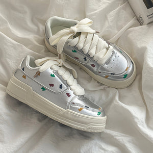 VILZSTUDIOS stylish pastel patterned sneakers