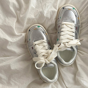 VILZSTUDIOS stylish pastel patterned sneakers