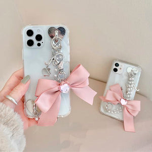 VILZSTUDIOS Stylish pearl chain phone case