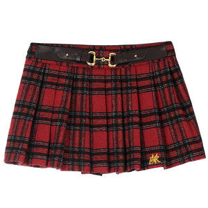 VILZSTUDIOS Chic plaid pleated mini skirt for stylish outfits