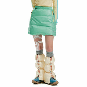 VILZSTUDIOS Fashionable puffer mini skirt with quilted design