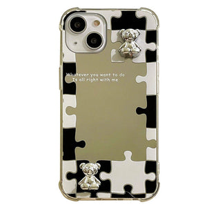VILZSTUDIOS Stylish puzzle mirror iPhone case design