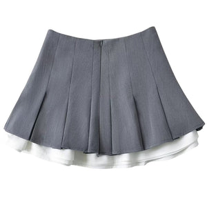 VILZSTUDIOS Chic ruffled mini pleated skirt from VILZSTUDIOS