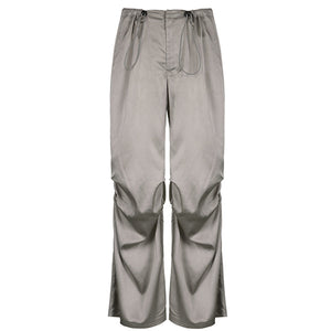 VILZSTUDIOS Stylish satin wide-leg trousers for modern fashion