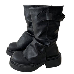 VILZSTUDIOS Chic slouchy grunge boots for modern fashion