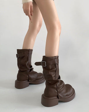 VILZSTUDIOS Chic slouchy grunge boots for modern fashion