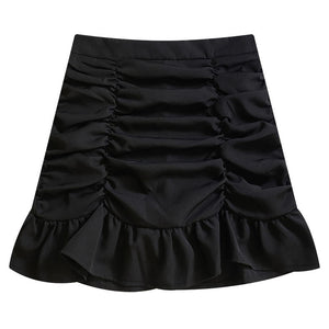 VILZSTUDIOS Chic gathered mini skirt for summer fashion