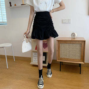 VILZSTUDIOS Chic gathered mini skirt for summer fashion