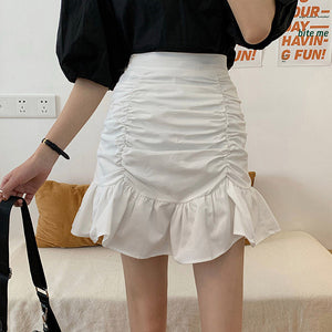 VILZSTUDIOS Chic gathered mini skirt for summer fashion