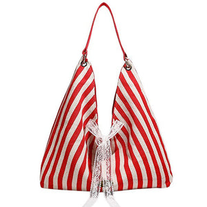 VILZSTUDIOS Chic summer striped sack bag for fashion enthusiasts