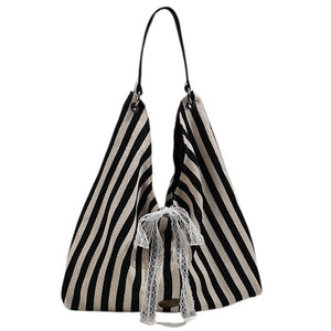 VILZSTUDIOS Chic summer striped sack bag for fashion enthusiasts