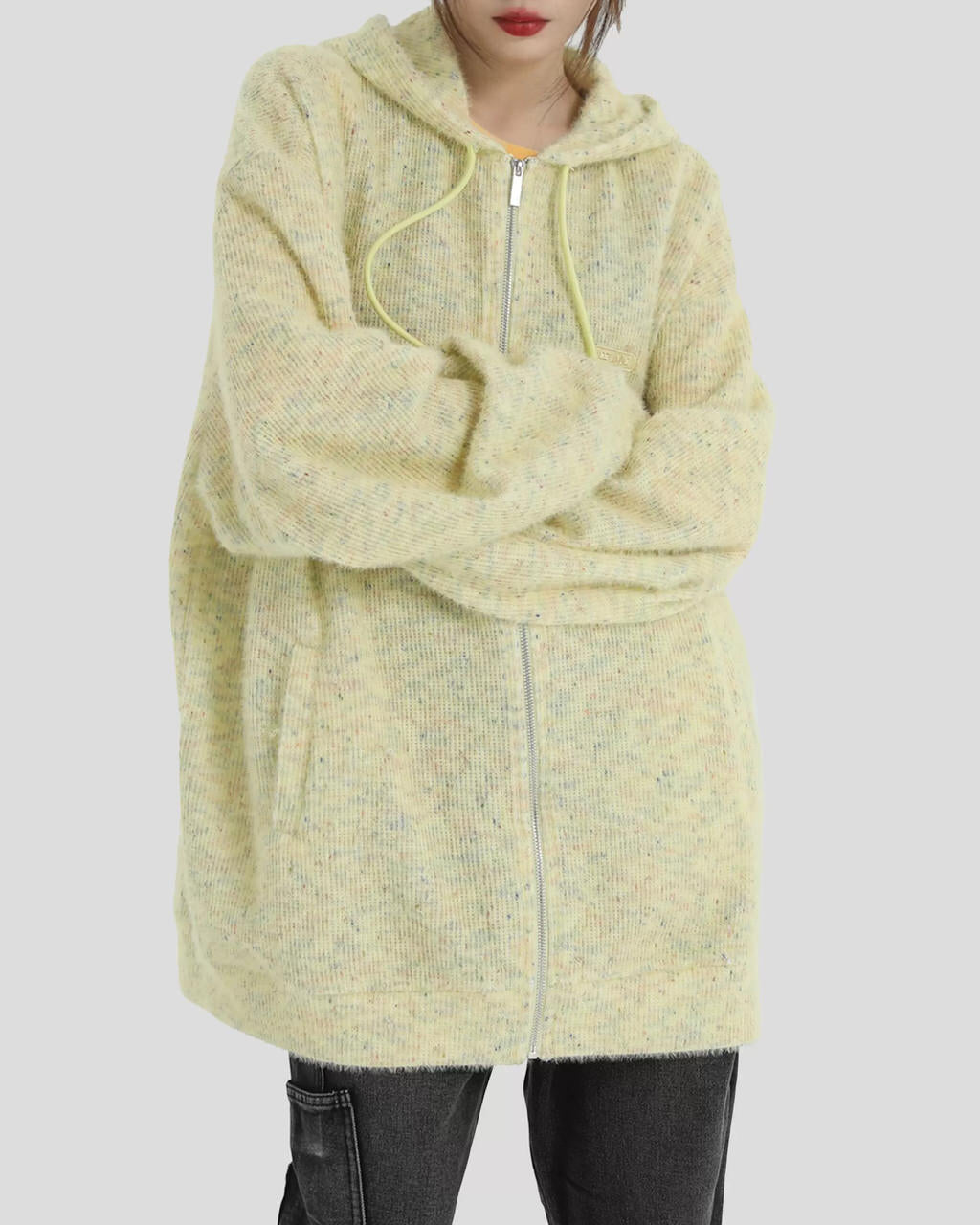 VILZSTUDIOS Knit zip hoodie for casual wear