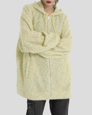 VILZSTUDIOS Knit zip hoodie for casual wear