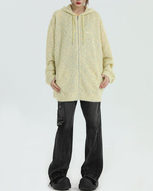 VILZSTUDIOS Knit zip hoodie for casual wear
