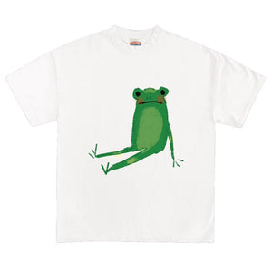 VILZSTUDIOS Chill frog graphic oversized tee