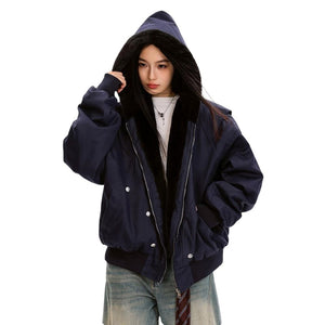 VILZSTUDIOS Stylish fleece bomber jacket from VILZSTUDIOS