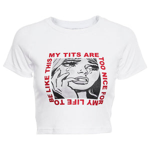 VILZSTUDIOS Stylish crop tee from VILZSTUDIOS