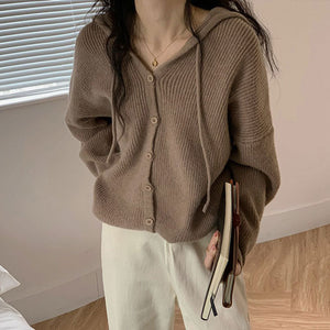 VILZSTUDIOS Knit hoodie for casual streetwear style