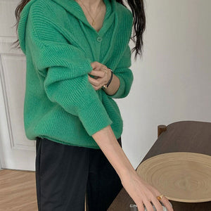 VILZSTUDIOS Knit hoodie for casual streetwear style