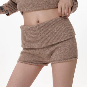 VILZSTUDIOS Knitted mini shorts for casual wear