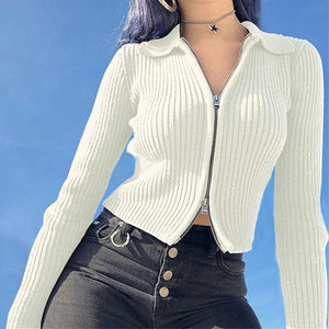 VILZSTUDIOS Stylish zip up top for streetwear fashion
