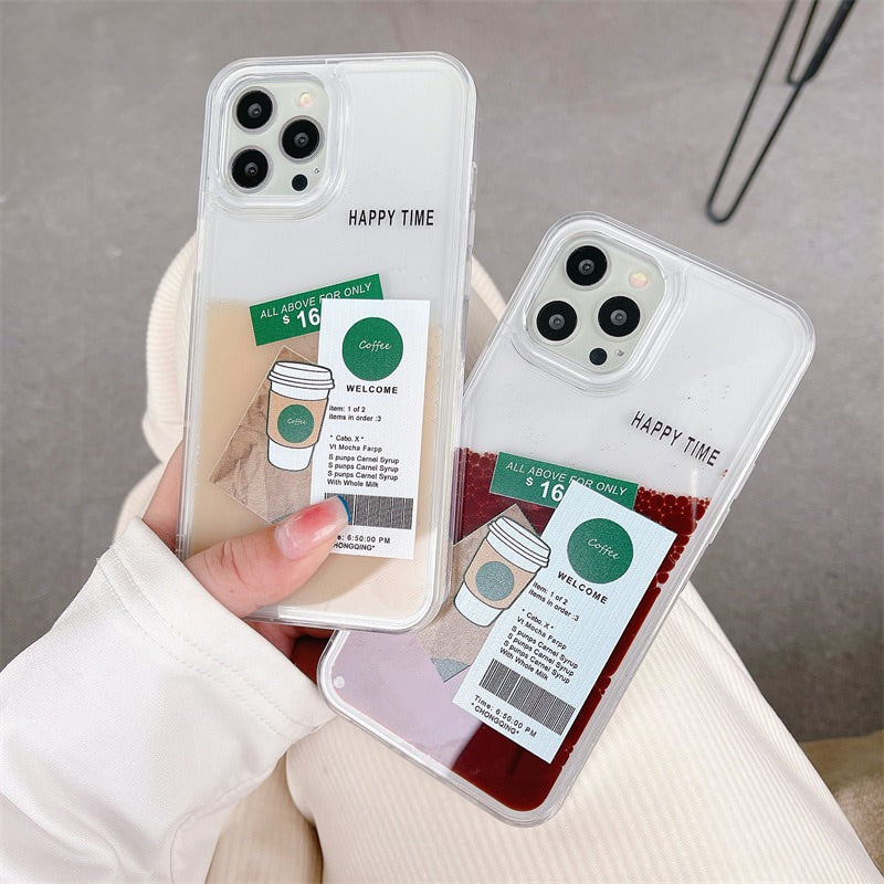 VILZSTUDIOS Stylish liquid sand iPhone case for trendy protection