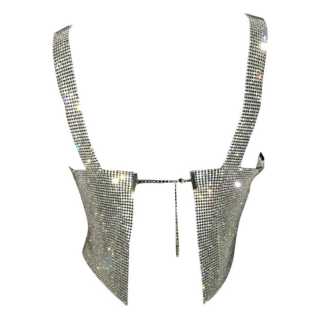 VILZSTUDIOS Rhinestone embellished top for streetwear fashion