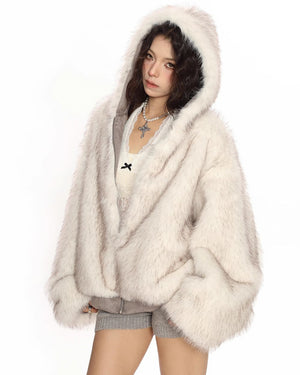VILZSTUDIOS Reversible plush zip jacket by VILZSTUDIOS