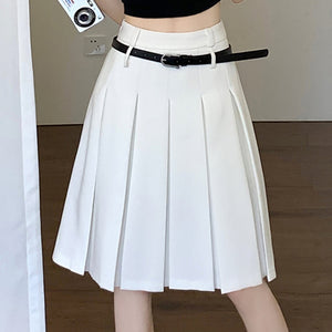 VILZSTUDIOS Classic pleated midi skirt from VILZSTUDIOS