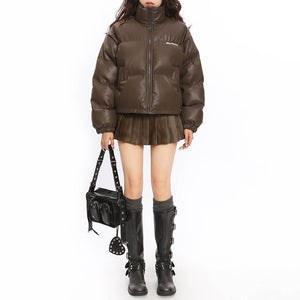 VILZSTUDIOS Cocoa puffer insulated jacket for streetwear fashion