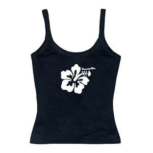 VILZSTUDIOS Stylish tank top with hibiscus flower design