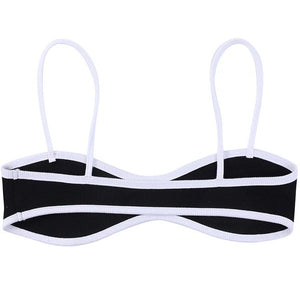 VILZSTUDIOS Stylish dual-tone top for modern fashion
