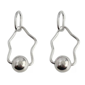 VILZSTUDIOS Minimalist abstract drop earrings made of zinc alloy