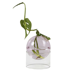 VILZSTUDIOS Contemporary spherical glass vase for home decor