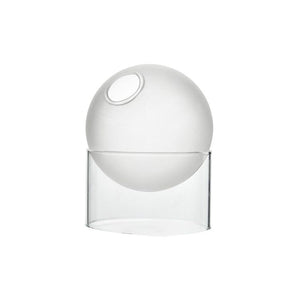 VILZSTUDIOS Contemporary spherical glass vase for home decor