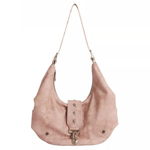 VILZSTUDIOS Stylish hobo bag with star hardware and shoulder strap