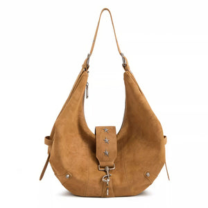 VILZSTUDIOS Stylish hobo bag with star hardware and shoulder strap