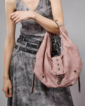 VILZSTUDIOS Stylish hobo bag with star hardware and shoulder strap