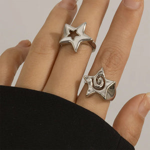 VILZSTUDIOS Chunky ring set for stylish accessories