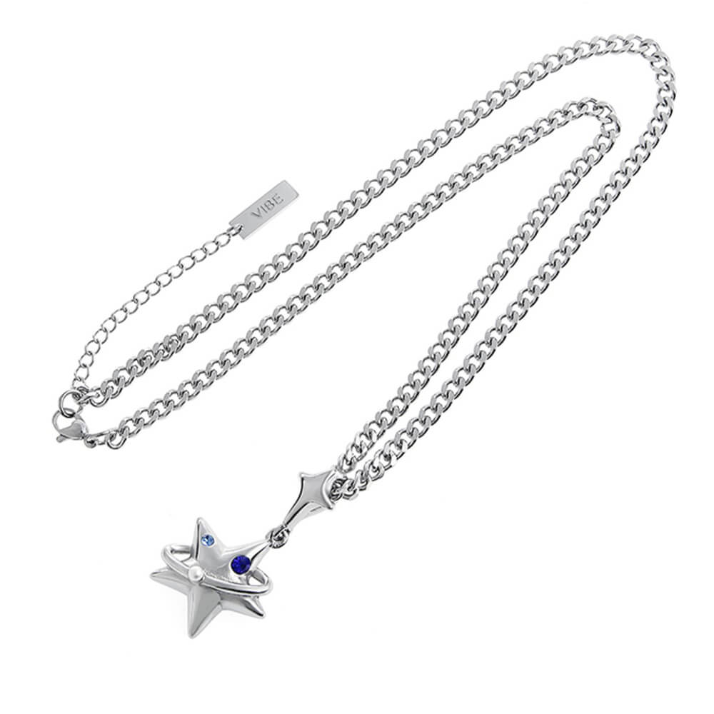 VILZSTUDIOS Cosmic star pendant necklace with adjustable chain