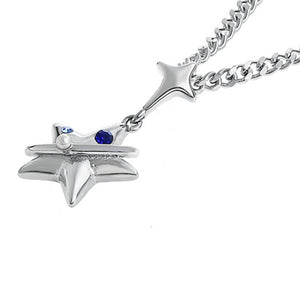 VILZSTUDIOS Cosmic star pendant necklace with adjustable chain
