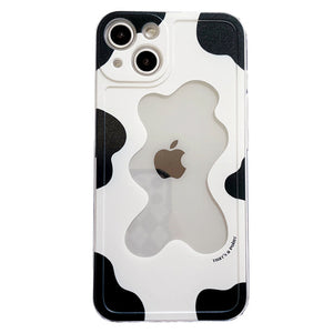 VILZSTUDIOS Cow print reflective iPhone case for stylish protection