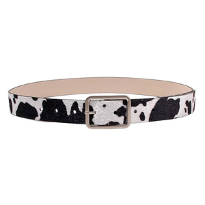 VILZSTUDIOS Stylish cow print belt for fashion lovers