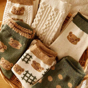 VILZSTUDIOS Cozy bear socks for casual wear